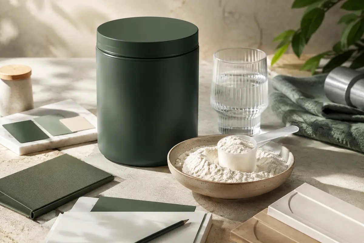 Creatine powder product and private label packaging development