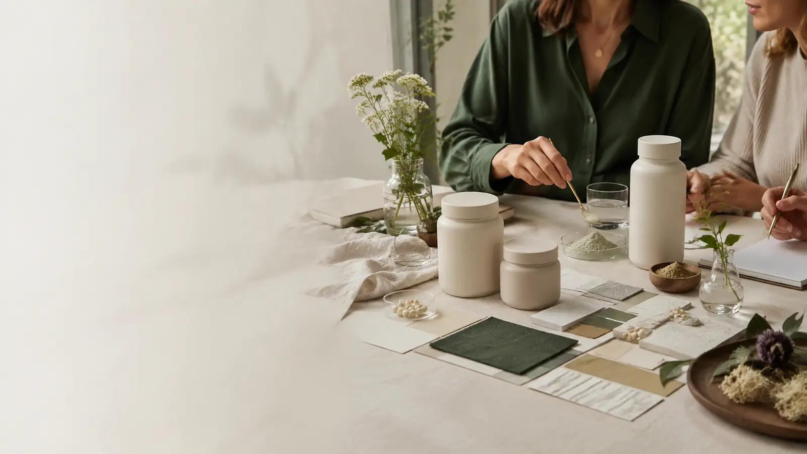 Supplement product development and premium wellness brand collaboration