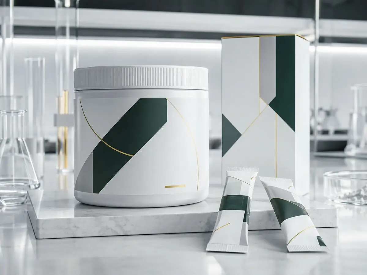 Women’s creatine powder-first product and packaging development concept